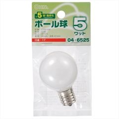 ��Ǯ�� �ߥ˥ܡ���� G40 E17 5W �ۥ磻�ȡ�LB-G4705-WLL 04-6525