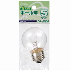 ��Ǯ�� �ߥ˥ܡ���� G50 E26 5W ���ꥢ��LB-G5605-CLL 04-6556
