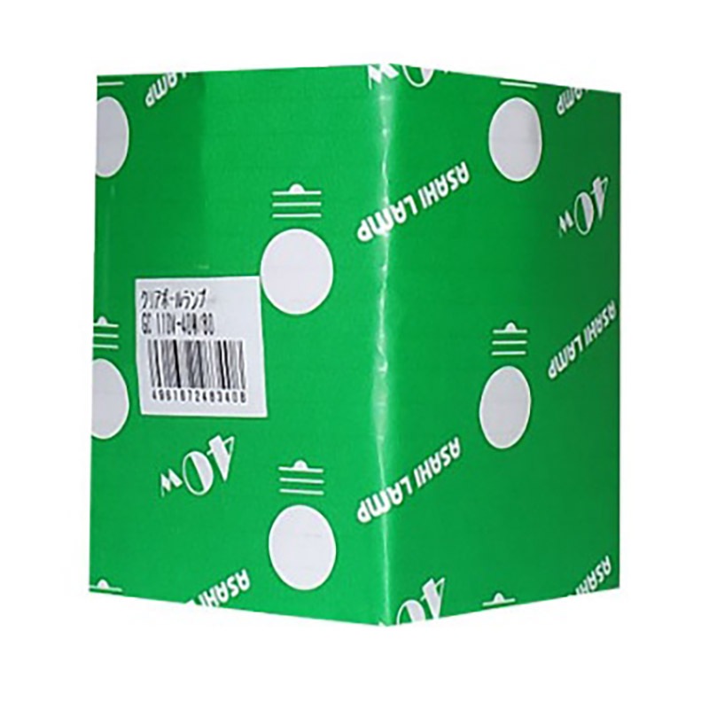 旭光 白熱球 ボール形 G80 E26 クリア 40W｜GC110V-40W/80 16-4035