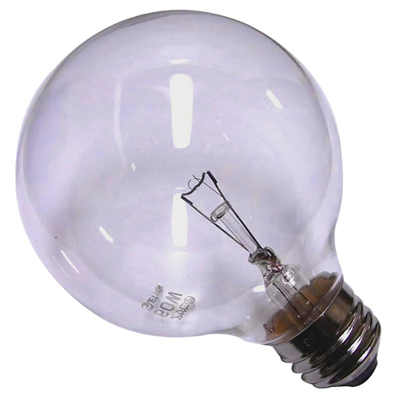 旭光 白熱球 ボール形 G80 E26 クリア 60W｜GC110V-60W/80 16-4036