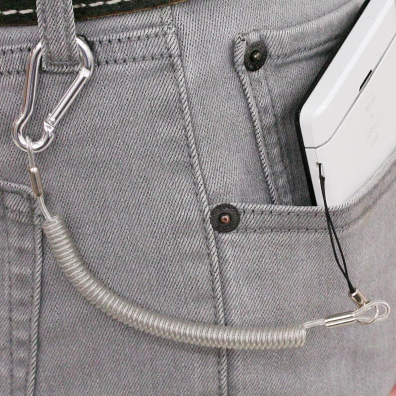 藤本電業 強力ストラップ カラビナ ホワイト WH｜MDK-W-CL 15