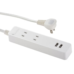USB�ݡ������Ÿ����å� �륬���� 2�ĸ�/2USB 2m ���HS-TU22N79W 00-2779