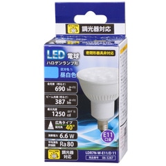 LEDŵ ϥ E11  6.6W 690lm ѥ 61mm ĴбLDR7N-W-E11/D 11 06-3287