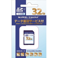 SuperTalent �ǡ������쥵���ӥ��� SDHC������ CLASS10 32GB��ST32DBSV-UI 11-0114
