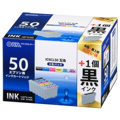 �ڹ�����1�ĥץ饹�ۥ��ץ���ߴ����� IC6CL50 �֥�å�2��+5������INK-E50B-6P+1 01-4257