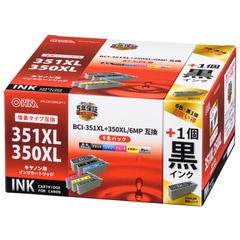 ڹ1ĥץ饹ۥΥߴ BCI-351XL+350XL/6MP ֥å2+5INK-C351350B-6P+1 01-4262