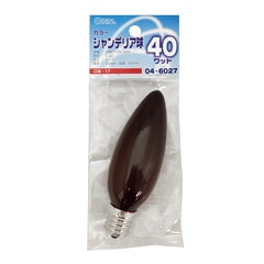 �����ǥ��ꥢ�� ���顼 E17 40W ��åɡ�LB-C2740-CR 04-6027