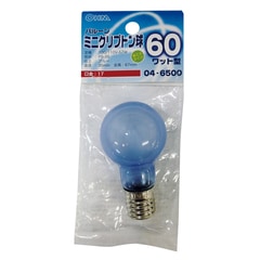 �ߥ˥���ץȥ�� ���顼 E17 60W �֥롼��LB-PS3760K-BA 04-6500