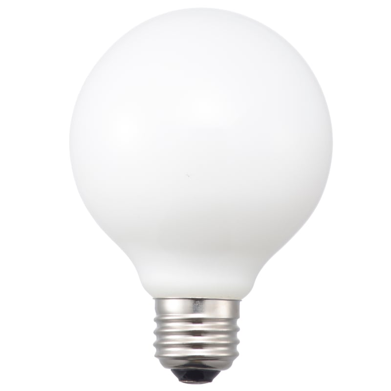 白熱球 ボール形 40W E26 G80 ホワイト｜LB-G8640K-W 06-0542｜通販