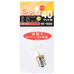 �ߥ˥���ץȥ��ŵ� E17 40W �ۥ磻�ȡ�LB-PS3740KJ-W 06-1822