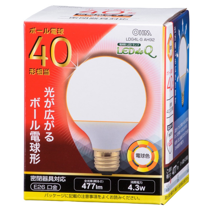 電球まとめて LED電球 (MILIE ミライエ) T形全方向タイプ 一般電球形 60W形