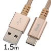 AudioComm USB�����֥� ������C 1.5m 3A���ϡ�SMT-L15CAT-N 01-7068