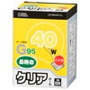 Ǯ ܡ G95 E26 ꥢ 40W Ĺ̿LB-G9640K-CLL 06-0621