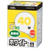 Ǯ ܡ G95 E26 ۥ磻 40W Ĺ̿LB-G9640K-WLL 06-0622