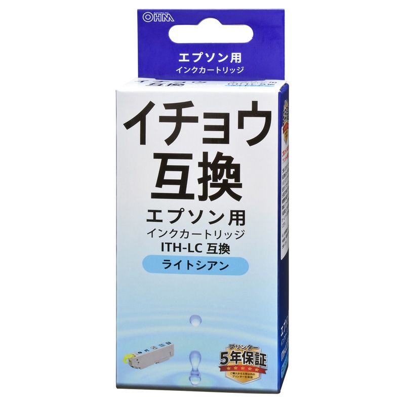 エプソン互換インク イチョウ ITH-LC ライトシアン｜INK-EITHB-LC 01