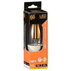 LED�ŵ� �ե������ �����ǥꥢ�� E17 60�� �ŵ忧 ���ꥢ ��������LDC6L-E17 C6 06-3467
