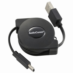 USB Type-C ���襱���֥� C-A 0.8m AudioComm��SMT-L08MCA-K 01-7074