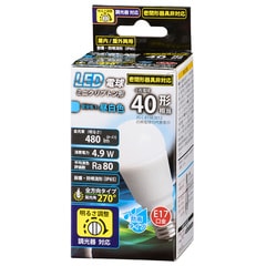 LED�ŵ� �ߥ˥���ץȥ�� E17 40������ ������ �ɱ� Ĵ�����б� ���򿧡�LDA5N-G-E17/D G11 06-1878