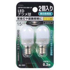 LED�ŵ� �ʥĥ��� E12/0.2W ���� 2������LDT1N-G-E12AS91-2 06-1931