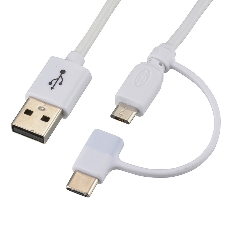 microUSBケーブル TypeCコネクター付 2m｜SMT-L20CMA-W 01-7091｜通販