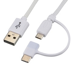 microUSB�����֥� TypeC���ͥ������� 2m��SMT-L20CMA-W 01-7091