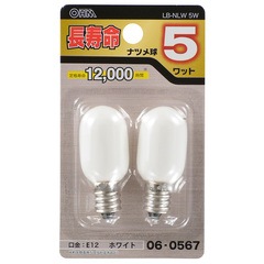 Ĺ��̿�ʥĥ�� E12 5��å� �ۥ磻�ȡ�LB-NLW 5W 06-0567