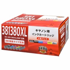 ����Υ�ߴ� BCI-381+380XL/6MP 6���ѥå���INK-C381+380XLB6P 01-4345