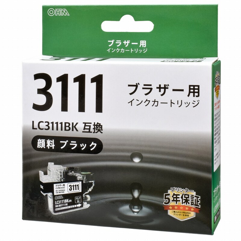 ブラザー互換 LC3111 顔料ブラック｜INK-BR3111-BK 01-3871｜通販なら