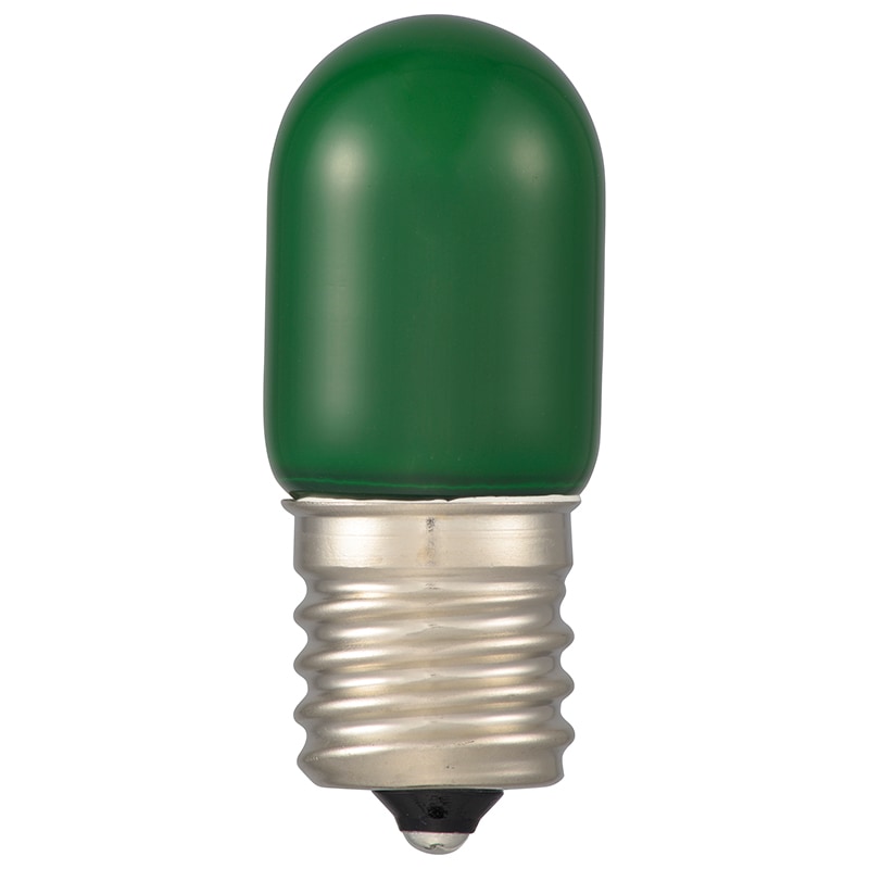 LED電球 ナツメ球形 E17/0.8W 緑｜LDT1G-H-E17/13 06-4626｜通販なら