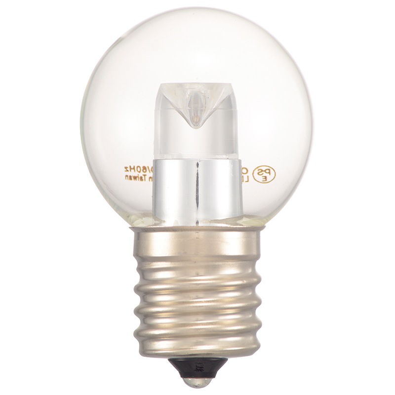 LED電球 ミニボール電球形 E17/1.2W 昼白色 クリア｜LDG1N-H-E17