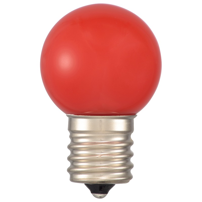LED電球 ミニボール電球形 E17/1.2W 赤｜LDG1R-H-E17 14 06-4632｜通販