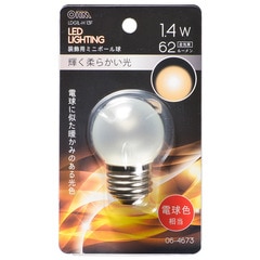 LED�ŵ� �ߥ˥ܡ����ŵ�� E26/1.4W �ŵ忧 �ե����ȡ�LDG1L-H 13F 06-4673