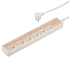 ���ť��å� 6�ĸ� 1.5m ����Ĵ�ۥ磻�ȡ�HS-TP615WD-W 00-5018