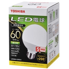 ��� LED�ŵ� �ܡ����ŵ�� E26 60�� ���� LDG6N-G/60V1��4580625138754 16-0679