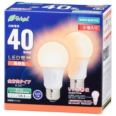 LED�ŵ� E26 40������ ������ �ŵ忧 2�������LDA4L-G AG27 2P 06-4349