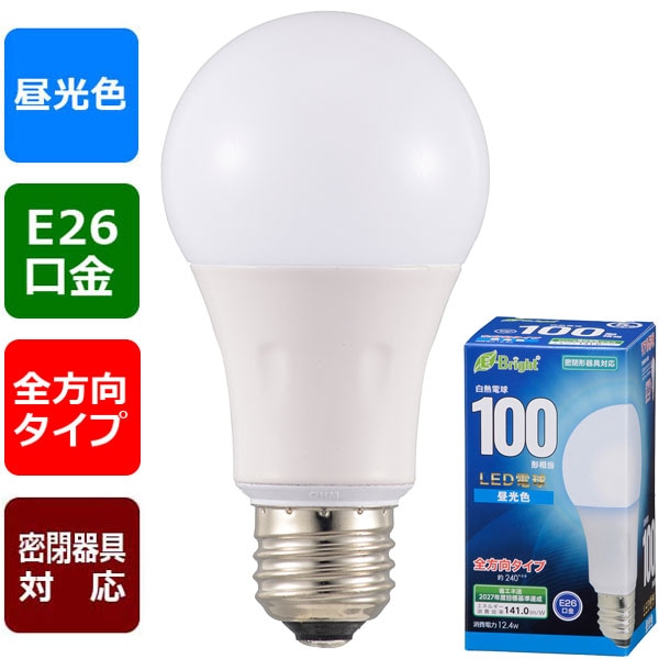 LED電球 E26 100形相当 昼光色｜LDA12D-G AG27 06-4348｜通販