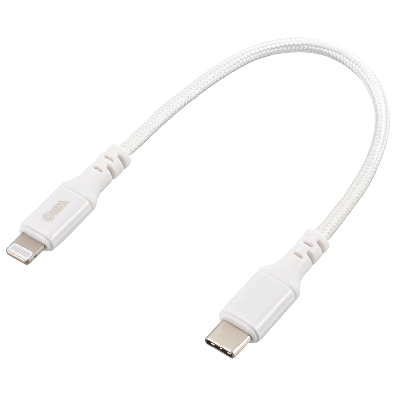 AudioComm 断線に強いライトニングケーブル USB TypeC/Lightning 0.15m