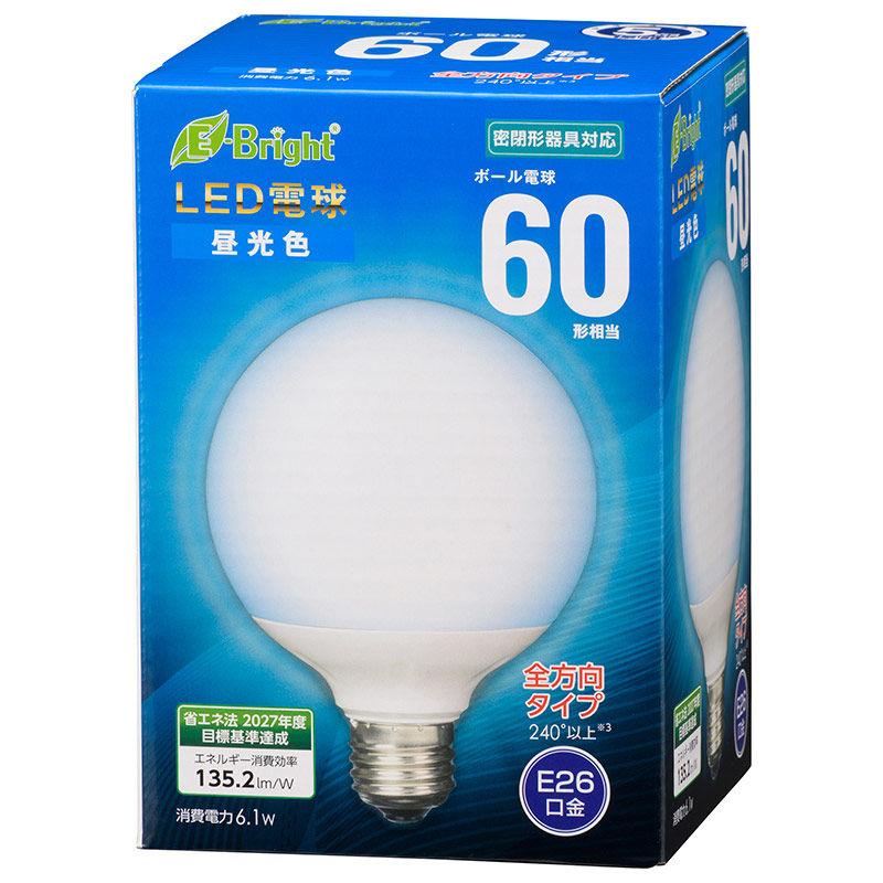 TOSHIBA LDG6D-G/60V1 【5個セット】【別売り可能】 LDG6D-G/60V1 | LED電球商品一覧 | NVC Lighting Japan 株式会社