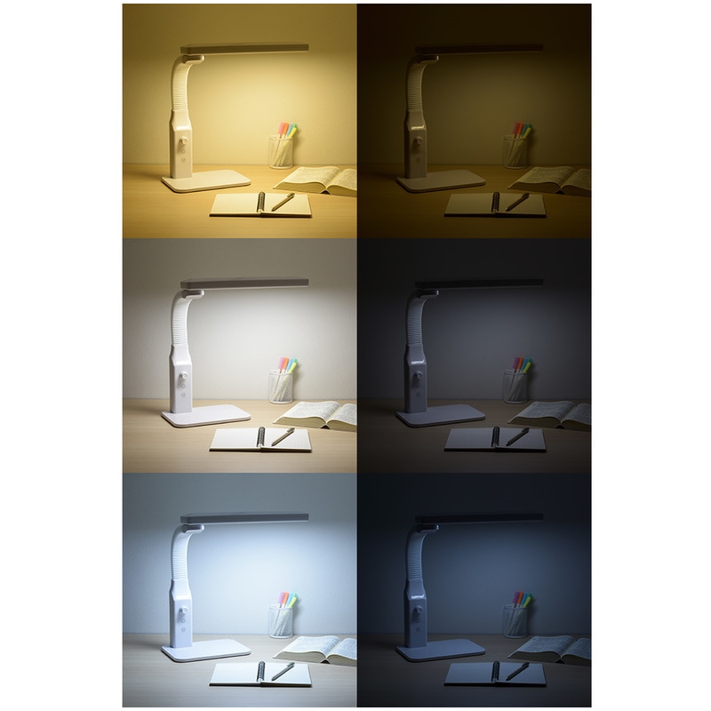 LED電気スタンド［調光付］ LED一体型調光機能付（7W・黒色）スタンドライト｜YAZAWA CORPORATION