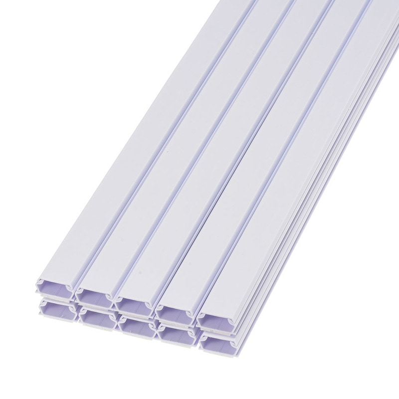 テープ付ABSモール2号 1m ホワイト 10本入り｜DZ-AMT21-W 10P 00-9500