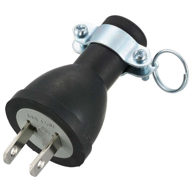 ゴムプラグ 2P 15A 125V 補修用｜HS-K15P-K 04-1139｜通販なら