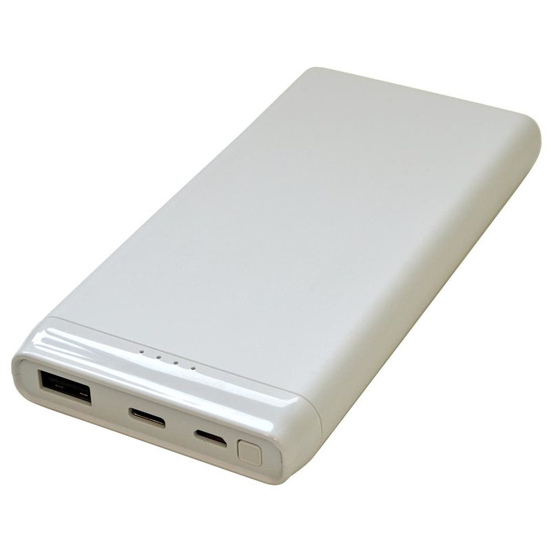 ラスタバナナ モバイルバッテリー 10000mAh USBTypeA・TypeC ホワイト