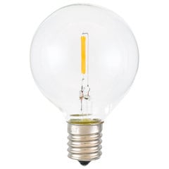 Ledボール電球 旭光 フィラメントタイプled電球 ボール球 G50 E17 0 8w クリア G50e17 0 8wc21 16 6519 オーム電機ダイレクト