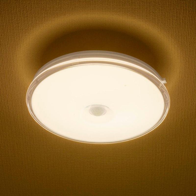 LED薄形ミニシーリングライト センサー付き 100形 1340ルーメン 電球色