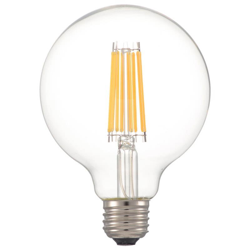 未使用品　OHM LED電球 LDG10L C6 本体6個セット LED電球 フィラメント ボール電球 E26 100形相当 調光器対応 電球色