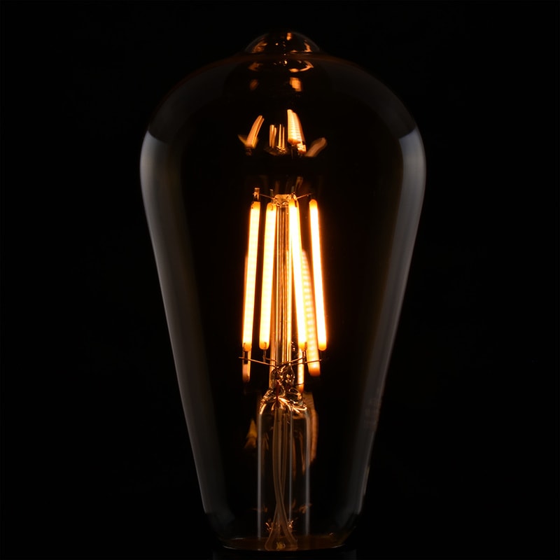 LED電球 フィラメント レトロ球 E26 40形相当 キャンドル色｜LDF3L C6