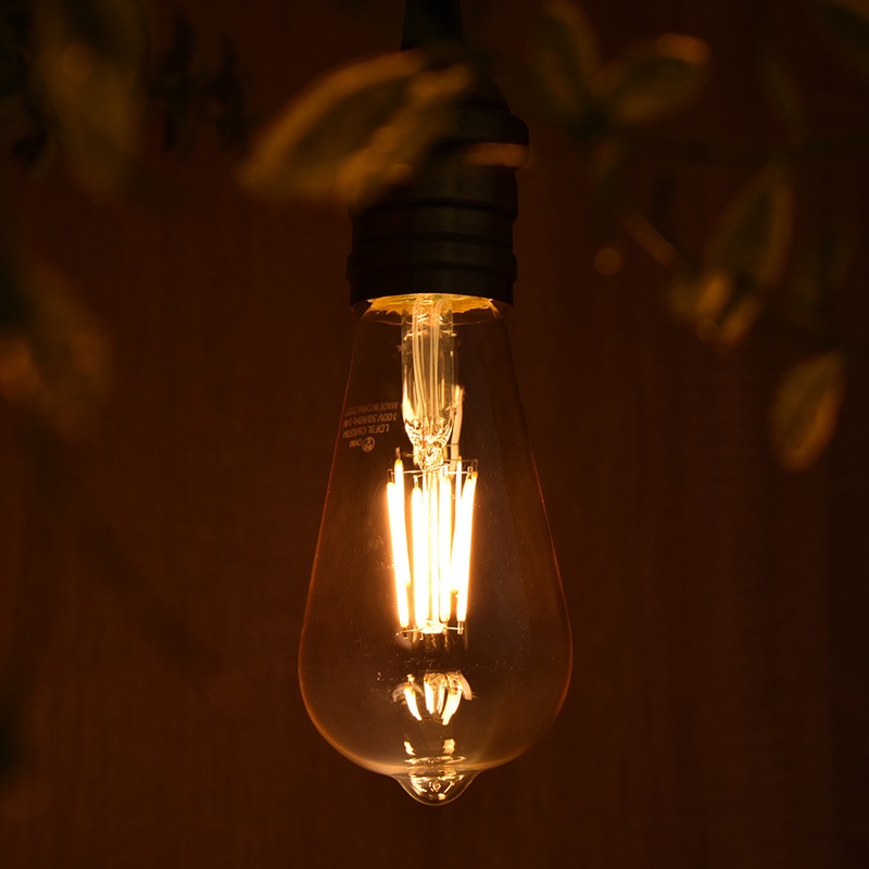 LED電球 フィラメント レトロ球 E26 40形相当 キャンドル色｜LDF3L C6