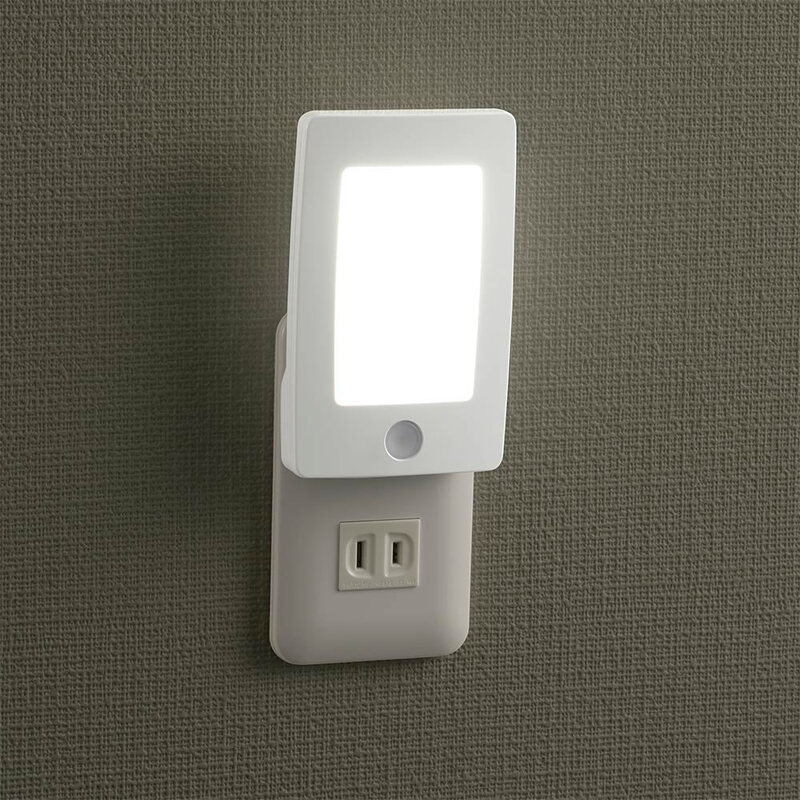 コアの光皇・白顔 貴真 3枚セット LEDナイトライト 2段階調光 明暗センサー 白色 [品番]06-0627