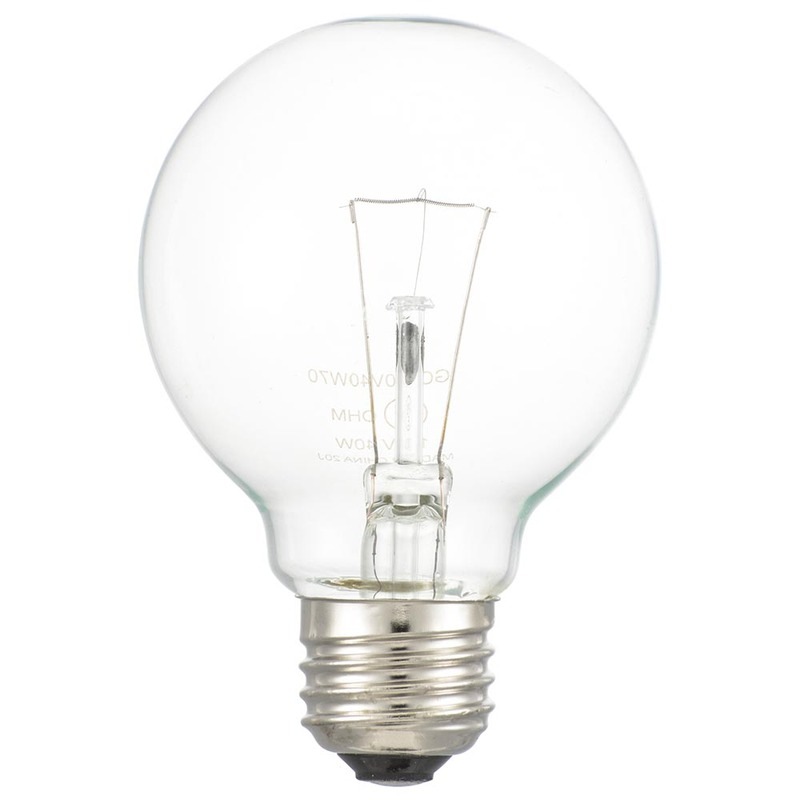 ボール電球 E26 40W形 G70 クリア｜LB-G7640K-CN 06-0867｜通販なら