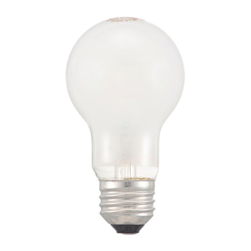 白熱電球 E26 60W形 シリカ 2個セット｜LB-D5657W-2PN 06-4742｜通販